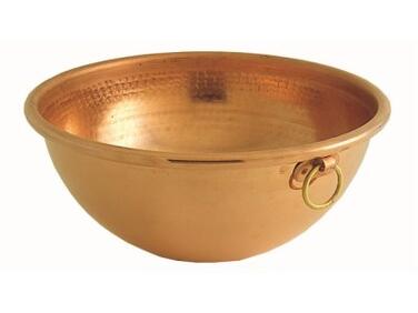 BASSINE EN CUIVRE DEMI-RONDE MATFER POUR BOULANGERIE 240