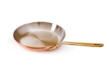 POELE RONDE EN CUIVRE INOX MATFER D260