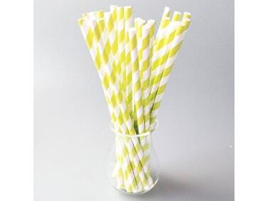 PAILLES PAPIER TORSADÉES JAUNE MATFER - LOT DE 100