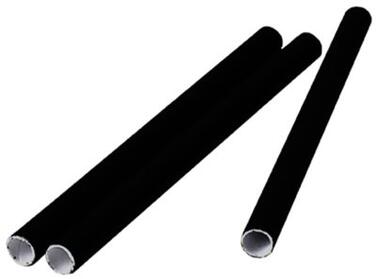 PAILLES EN PAPIER NOIRES COMPOSTABLES MATFER TRIPLE COUCHES 250 PCS