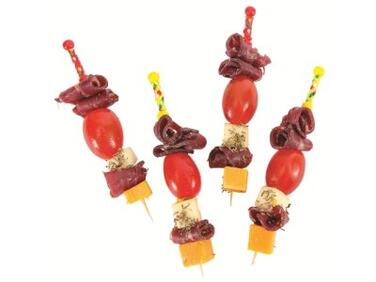 PIQUES EN BAMBOU AVEC PERLE ROUGE MATFER 12X200 -5°C/+70°C