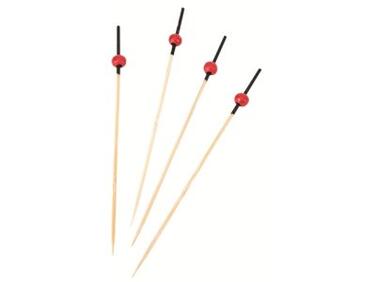 PIQUES EN BAMBOU AVEC BOULE ROUGE MATFER 120X200MM - UTILISATION -5°C/+70°C