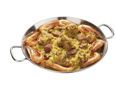 POÊLE À PAELLA INOX MATFER DIAMÈTRE 320MM - COMPATIBLE INDUCTION