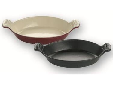 PLAT OVALE EN FONTE ROUGE MATFER 250MM