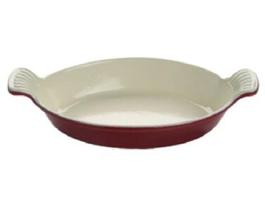 PLAT OVALE EN FONTE ROUGE MATFER 340MM