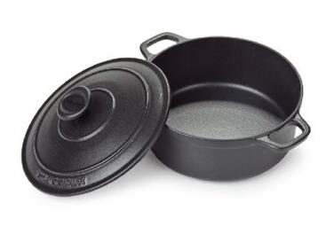 COCOTTE EN FONTE NOIRE MATFER RONDE D280 MM