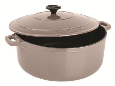 COCOTTE RONDE MATFER MARRON GLACÉ D240MM
