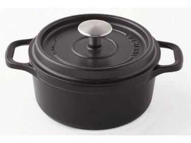 MIJOTEUSE MATFER RONDE NOIRE 2,5L 20CM AVEC COUVERCLE À RÉSERVE D'EAU
