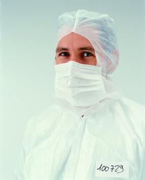 HEAUME PP ELASTIQUE ET MASQUE INTEGRE BLANC SACHET X50
