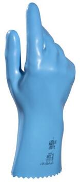 GANT LATEX NATUREL BLEU JERSETTE 300 L.31CM T.5 LA PAIRE