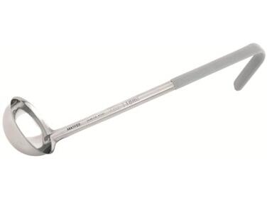 LOUCHE EN INOX 12CL MANCHE PVC GRIS MATFER