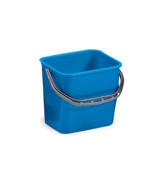 SEAU POLYPROPYLÈNE 12 LITRES AVEC BEC VERSEUR, BLEU TECHLINE