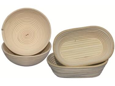 BANNETON OVALE EN BOIS MATFER 20X12CM POUR BOULANGERIE
