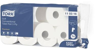 PAPIER TOILETTE ROULEAU TORK PREMIUM BLANC 3 PLIS 250F, CONFORT CHEZ SOI - C/9X8