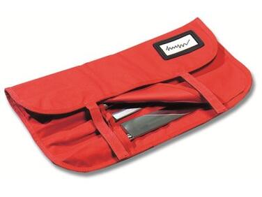 TROUSSE EN NYLON ROUGE POUR COUTEAUX MATFER