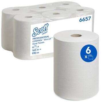 EM ROULEAU AIRFLEX SCOTT SLIMROLL 165M BLANC CX6