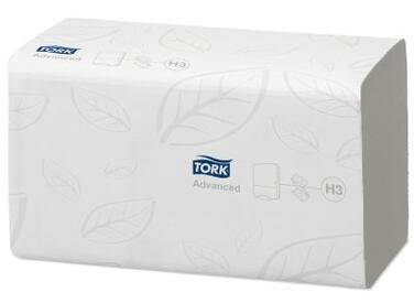 EM PLIES V BLANC TORK ADVANCED H3 23X24.8CM 2PLIS 250FTS X15