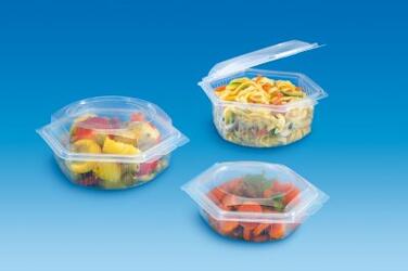 BOÎTE PP TRANSPARENTE AVEC COUVERCLE CHARNIÈRE 125CC - PACK DE 50