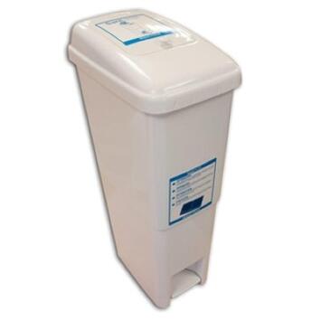 POUBELLE À PÉDALE 22L HYGIÈNE FÉMININE BLANC SERENA