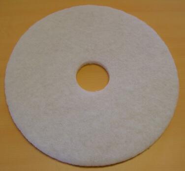 DISQUE DE LUSTRAGE POUR SOLS, BLANC - SET DE 5