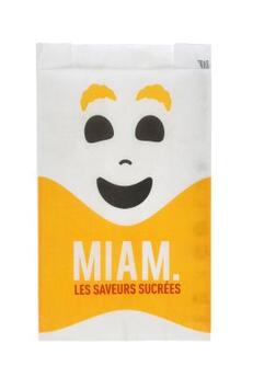 SAC KRAFT BLANC 120/25+25X210MM 33G CX1000