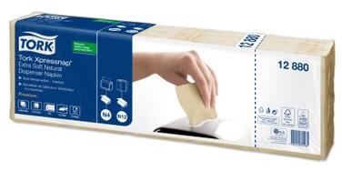 SERVIETTES TORK XPRESSNAP N4 2P NATUREL, 8 PAQUETS DE 1000