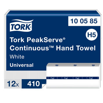 Essuie-mains continus™ Tork PeakServe®  blancs H5 X12