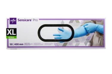 GANT NITRILE BLEU NON POUDRE 400MM SENSICARE PRO T.XL BTEX50