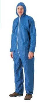 COMBINAISON A CAGOULE SANS POCHE PP 40G BLEU TAILLE XXL C/50