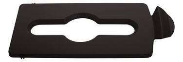 COUVERCLE RECYCLAGE MÉLANGÉ SLIM JIM NOIR - LOT DE 1