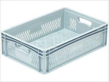 BAC DE STOCKAGE MATFER GRIS AJOURÉ 60X40X12CM NORME EUROPE