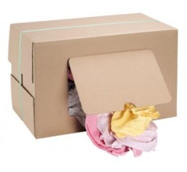 LOT DE CHIFFONS EN COTON EXTRA CLAIR 10KG - COULEUR PASTEL