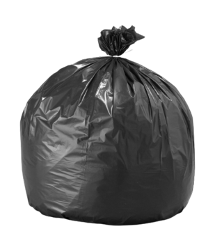 SAC 100L SUPERTENE VEGETAL EP34 820X870MM NOIR C/10X20