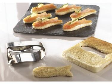 EMPORTE-PIÈCE POISSON EN INOX MATFER POUR TOASTS