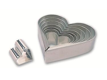 MATFER DECOUPOIR CŒUR, BOÎTE DE 8, MATÉRIEL DE DÉCOUPE