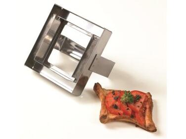 COUTEAU DE CUISINE MATFER DOUBLE CARRÉ AVEC POIGNÉE INOX