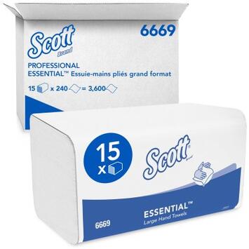 EM PLIES Z BLANC SCOTT XTRA 20X31.5CM  1PLI 240FTS CX15