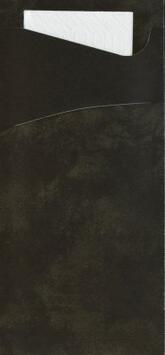 SACCHETTO NOIR + SERV OUATE 33X33CM BLANC C/5X100