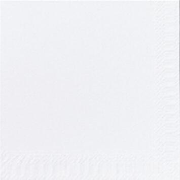 SERVIETTE OUATE PLIAGE 4 BLANC 24X24CM C/8X300