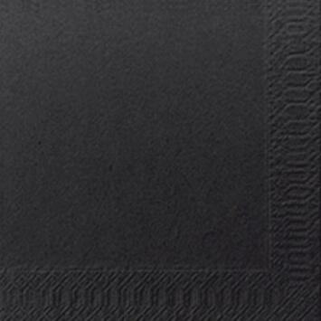 SERVIETTES OUATE NOIR 24X24CM PLIAGE 4 (C/8X300) - DUNI