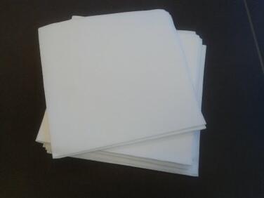 CARRE ESSUYAGE AIRLAID BLANC LISSE 50G 29X38CM C/30X50