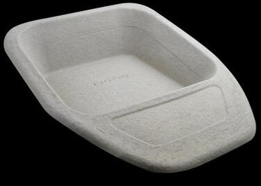 BASSIN DE LIT MAXI GRIS EN CELLULOSE MOULÉE RECYCLÉE 2L (2X100)