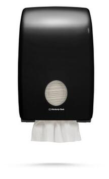 DISTRIBUTEUR ESSUIE-MAINS PLIÉS AQUARIUS NOIR