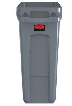 COLLECTEUR SLIM JIM 60L GRIS AVEC CONDUITS D'AERATION