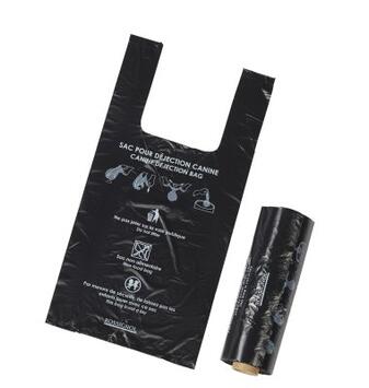 SAC-GANT HYGECA NOIR EN RLX POUR DEJECTIONS CANINES C/10X200