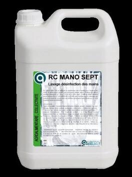 DÉSINFECTANT MAINS RC MANOSEPT, 5L, QUARON