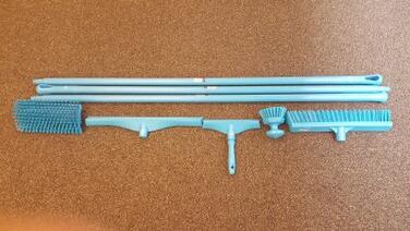 KIT DE DEMARRAGE 6 OUTILS DE NETTOYAGE BLEU