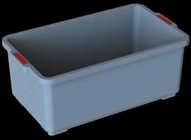 SEAU 18L AVEC ANSE ROUGE POUR CHARIOT KUBI PRO