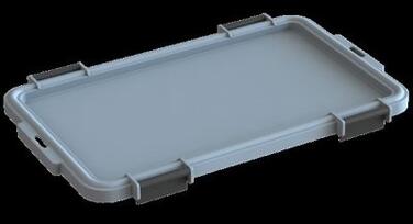 COUVERCLE HERMÉTIQUE SEAU 18L GRIS CHARIOT CUBI