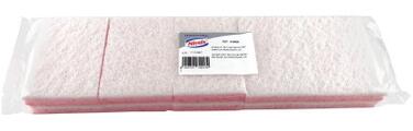 EPONGE GRATTANTE 12,7X8,9X2,4CM TRICOUCHE BLANC/ROSE X10